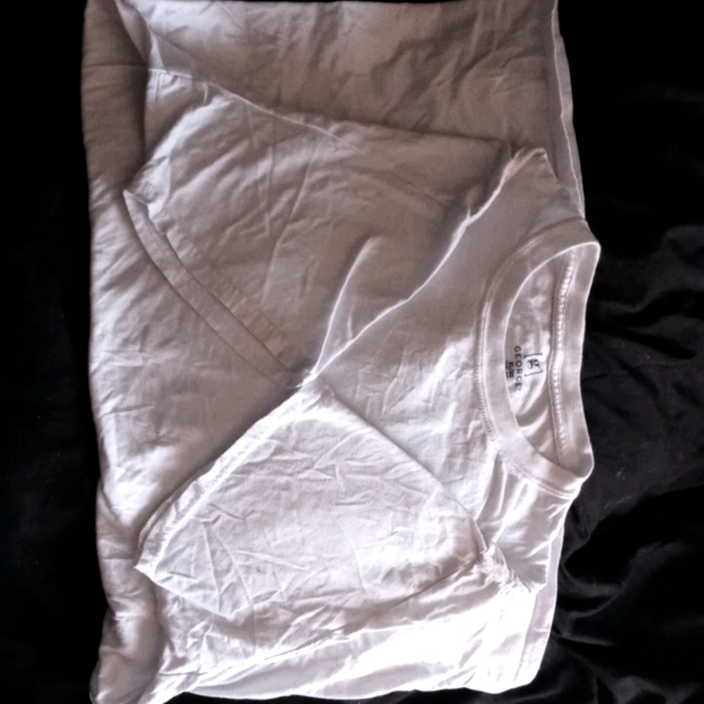 White Crew Neck Tee